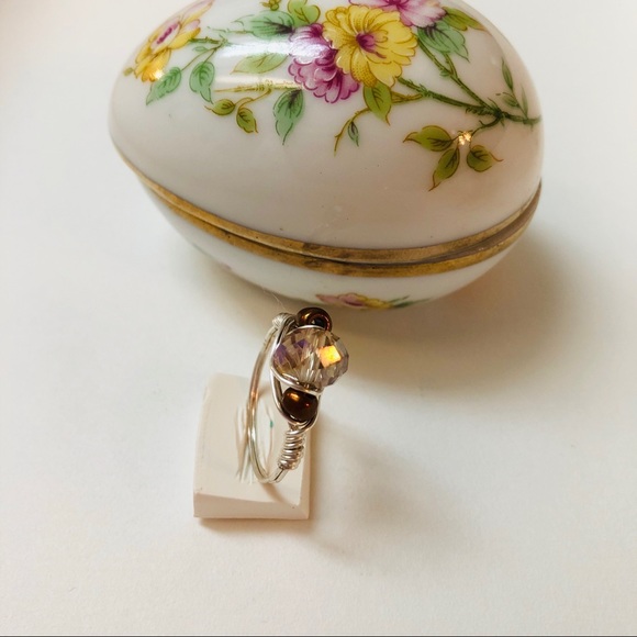 Silver wire wrapped ring - Picture 2 of 2